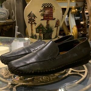 Pikolinos Slip On Black Loafers Leather Comfort Shoes Womens 39